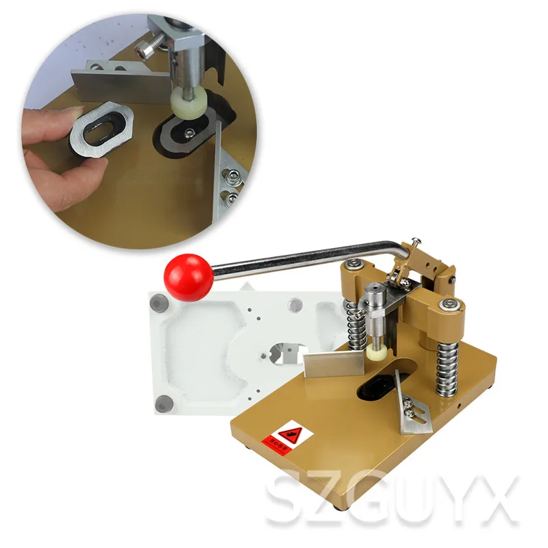 

Heavy-duty manual rounded corner album chamfering machine double knife business card label graphic binding equipment