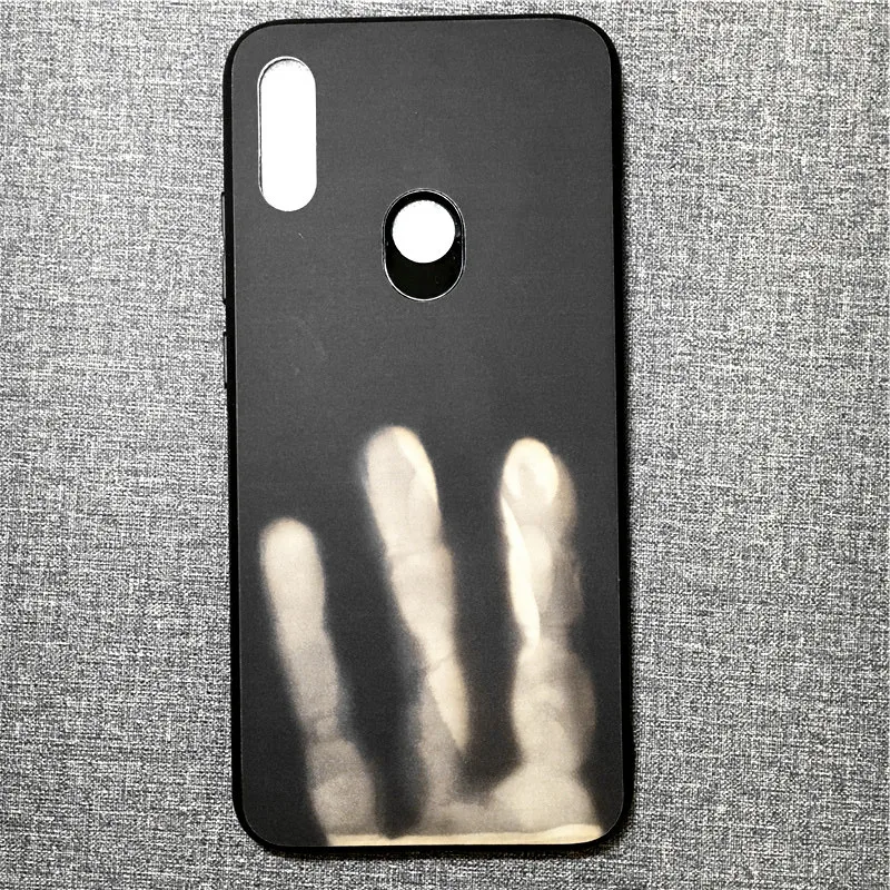 100 шт. термочувствительный цвет изменить волшебный PU чехол для Xiaomi Mi9 SE CC9 Max Mix Mote 3 Play POCO F1 тепловой датчик крышка