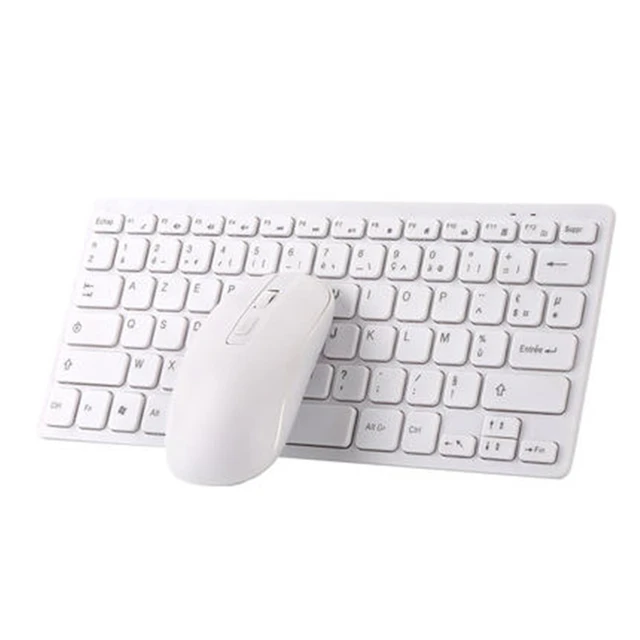 Clavier et souris sans fil pour Macbook, Mac Pro, ordinateur de bureau,  ordinateur portable, bureau à domicile, disposition française AZERTY, mode  - AliExpress