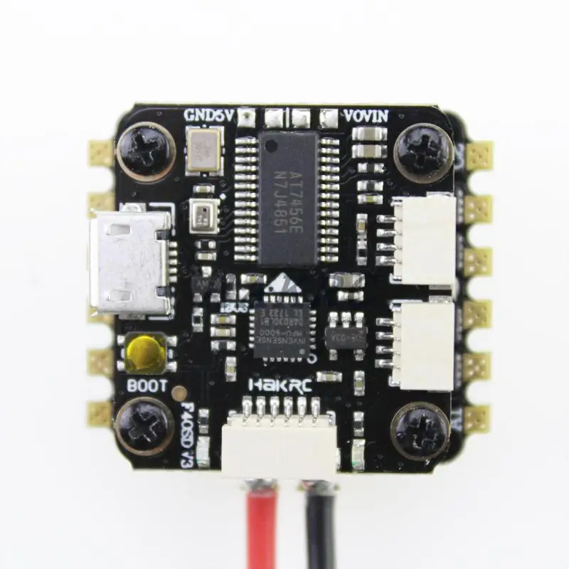 HAKRC мини F4 Flytower/F3 Контроллер полета AIO OSD BEC и 4в1 20A 15A BLheli_S ESC 2-4S 200 мВт VTX для радиоуправляемого дрона DIY 16% OFF - Цвет: mini f4