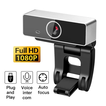 

Auto Focus 1080P Full HD Webcam With Microphone 1920*1080P USB Web Cam For Live Broadcast Video Conference PC Computer Laptop
