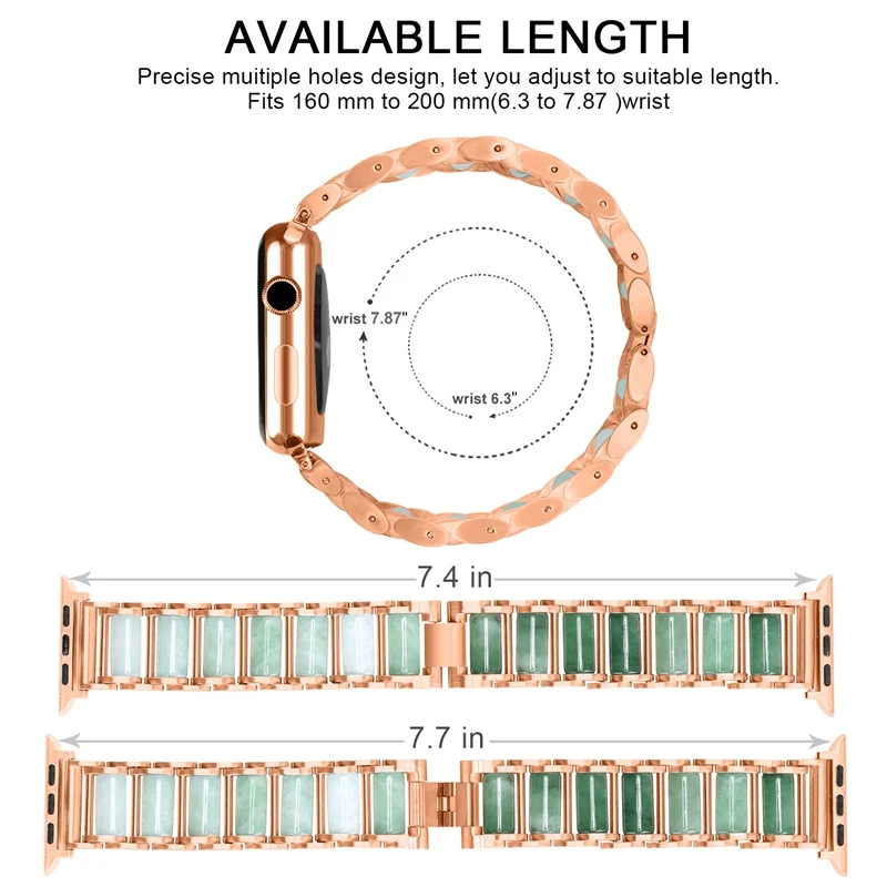 Для Apple Watch ремешок 40 мм 44 мм 38 мм 42 мм Женский бриллиантовый ремешок для Apple Watch серии 5 4 3 2 iWatch браслет из нержавеющей стали ремешок