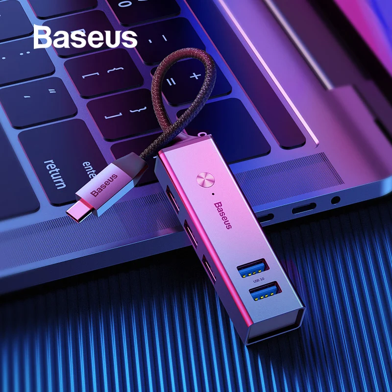 Baseus 5 Порты USB C концентратор к 3,0 Тип usb C для MacBook Pro Тип C 3,0 хаб USB HUB для DELL Thinkpad ASUS светодиодный Micro USB HUB