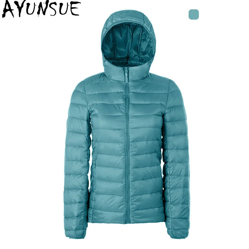 Женский пуховик с капюшоном Женская ульсветильник Кая пуховая куртка женская