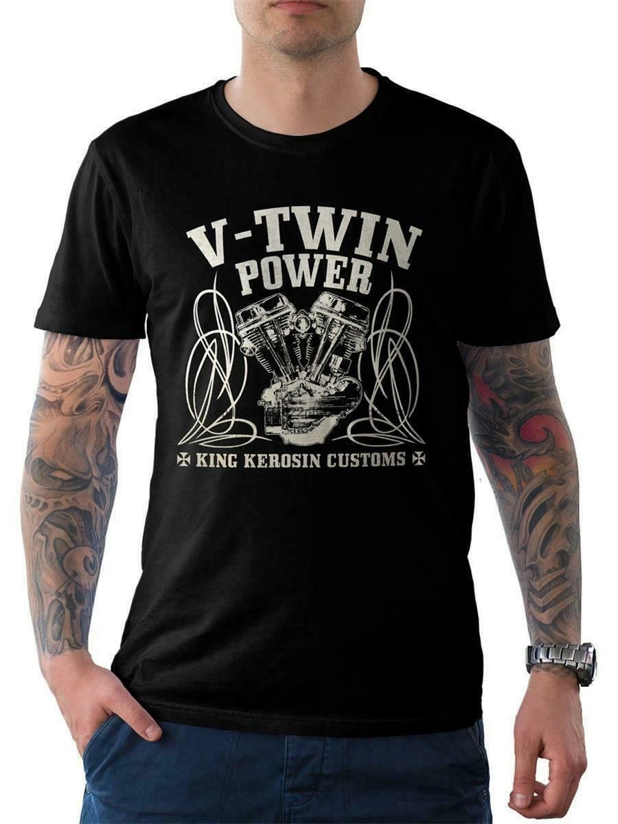 King Kerosin Herren футболка тройник V-Twin Power | Мужская одежда