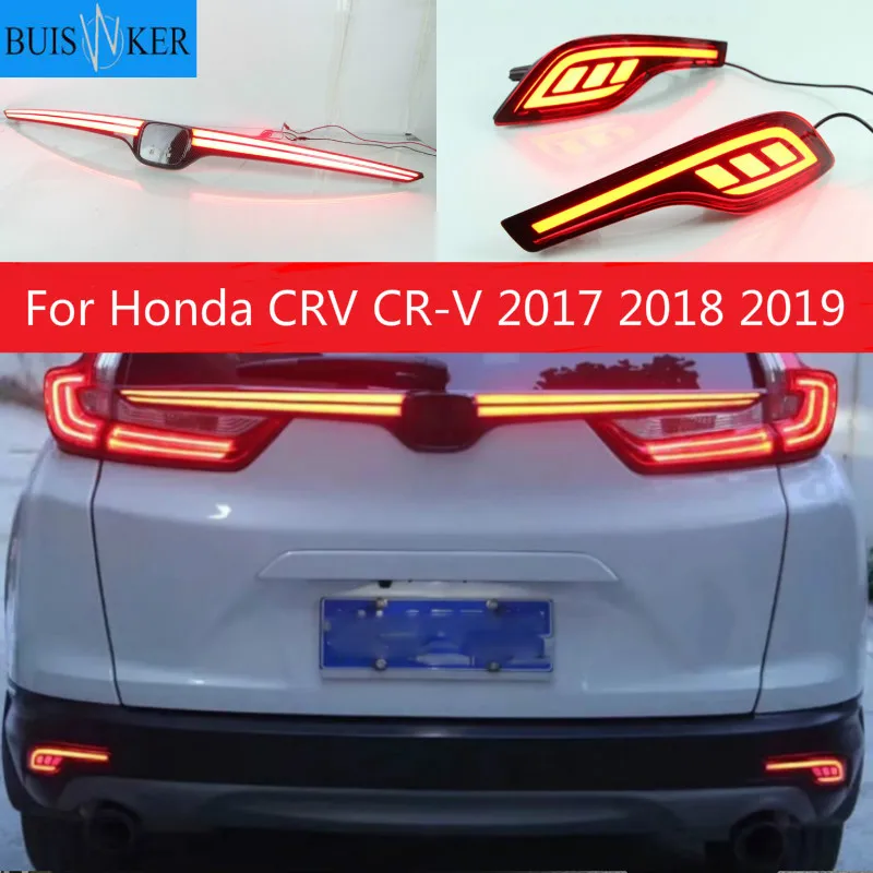 

Для Хонда сrv CR-V 2017 2018 2019 Многофункциональный светодиодный задний бампер светильник задний противотуманный фонарь авто лампа тормозной светильник отражатель