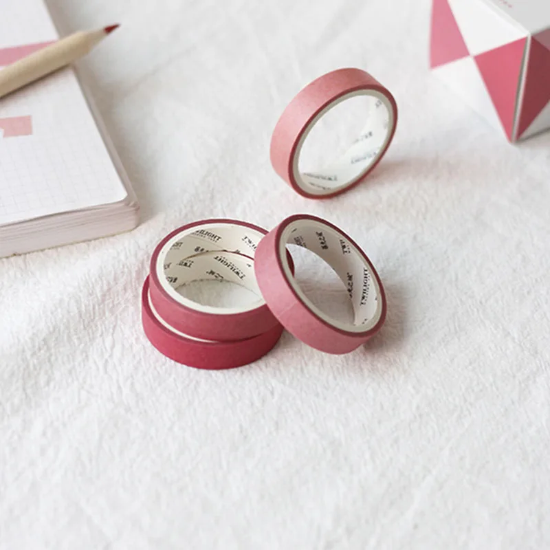 4 шт./компл. влюбиться в Цвет лента Washi Kawaii Скрапбукинг декоративные ленты Радуга Цвет малярный скотч канцелярские принадлежности