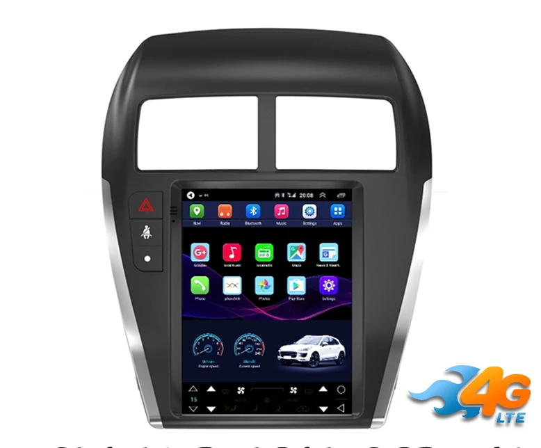 

10.4" Vertical screen tesla style android 10 Octa core Car GPS Navigation for Mitsubishi ASX RVR Outlander Sport Peugeot 4008