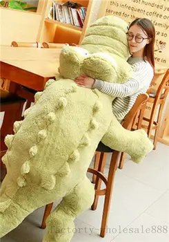 

New 170cm Giant Plush Crocodile Stuffed Animal Doll Huge Cushion Pillow Toy Gift 67 Inch Toys For Children Cute Plush