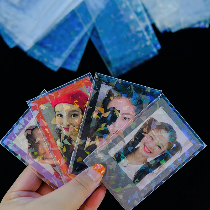 Sharkbang 50pcs/Lot 3 Inch Photocards Film Protector Idol Photo Sleeves  Cards Holder B8 Card Protector School Stationery