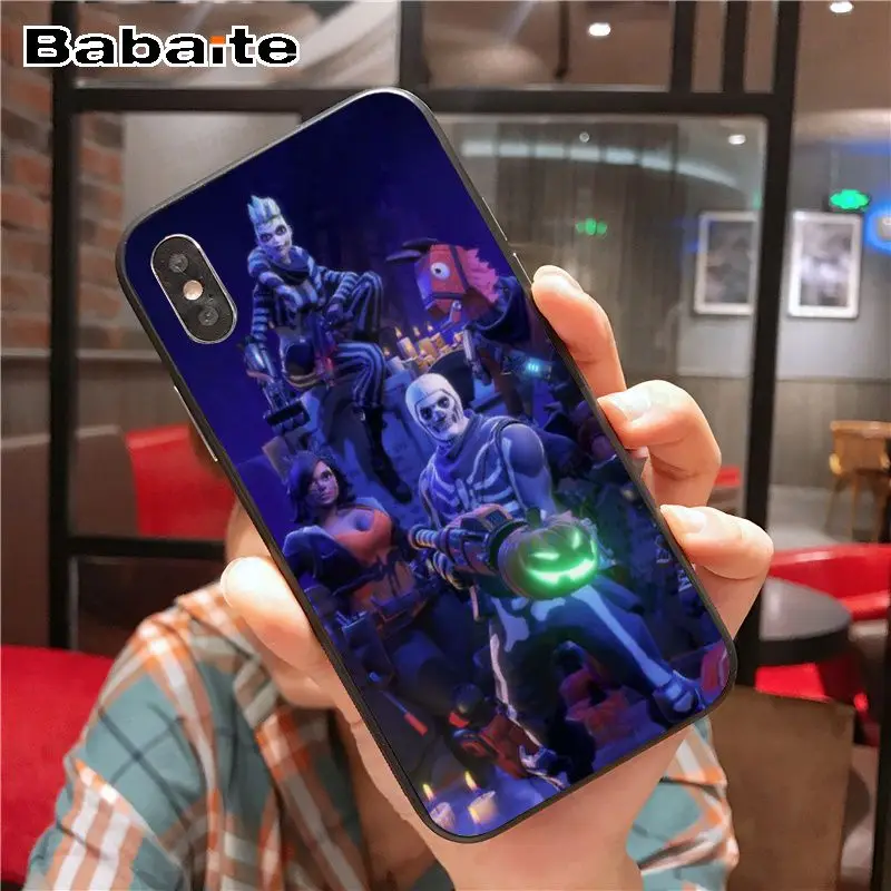 Чехол для iphone x battle royale мягкий силиконовый черный чехол для телефона для iphone X XS MAX 8 7plus 5S SE 6s XR 11pro max - Цвет: A16