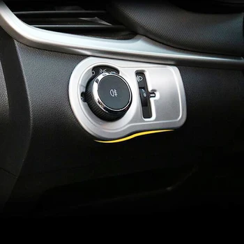 

For Chevrolet CAVALIER 2017/18/19 ABS Matte Car Head lamp Fog light Adjustment Switch Panel Cover Trim accessories styling 1pcs