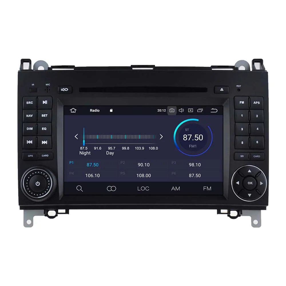 Ips экран Android 9 2 DIN Автомобильный gps-навигация, dvd-плеер радио для Mercedes Benz B200/Clase B/W245/B170/W169 Мультимедиа Радио