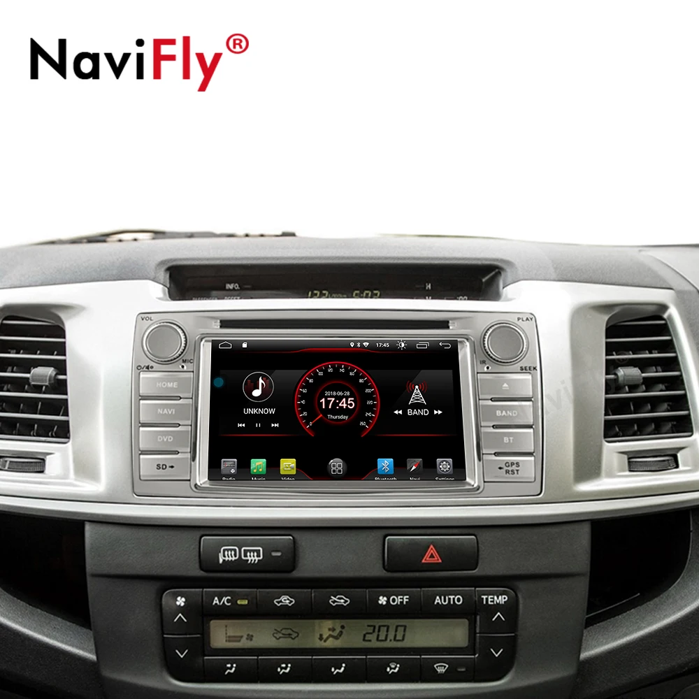 Новинка! Android 9,0 автомобильный dvd-плеер для Toyota Hilux Fortuner 2012- Автомобильный Радио gps Навигация стерео Мультимедиа Bluetooth wifi