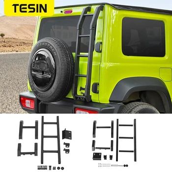 

TESIN Protective Frames for Suzuki Jimny JB74 Car Rear Door Tailgate Ladder for Suzuki Jimny 2019-2020 Car Exterior Accessories