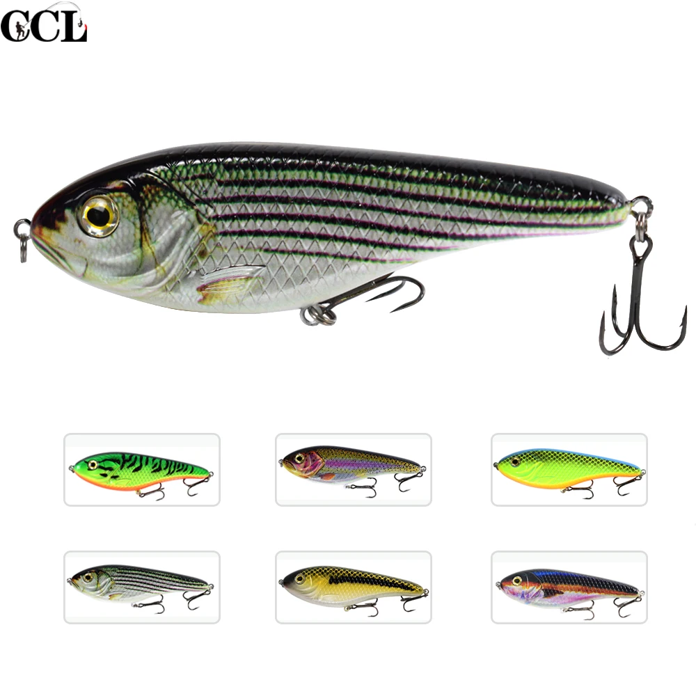  CCLTBA 150MM 81G Hard Plastic Jerkbait Fishing Lures Sinking Life Like Swim Pike Muskie Bass VIB Fi