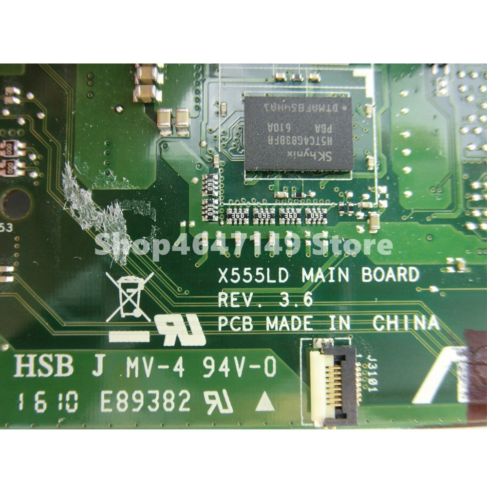 X555LA EDP i5-5200 Процессор 4 Гб Оперативная память материнская плата REV3.6 для ASUS X555LA X555LD X555L F555L K555L W519L Материнская плата ноутбука Тесты ОК