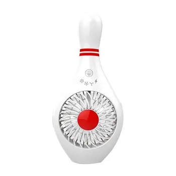 

Fashion Bowling Shape Handheld Cooling Fan Portable Desk Table Fan Quiet USB Rechargeable Summer Cooling Fan For Home Office