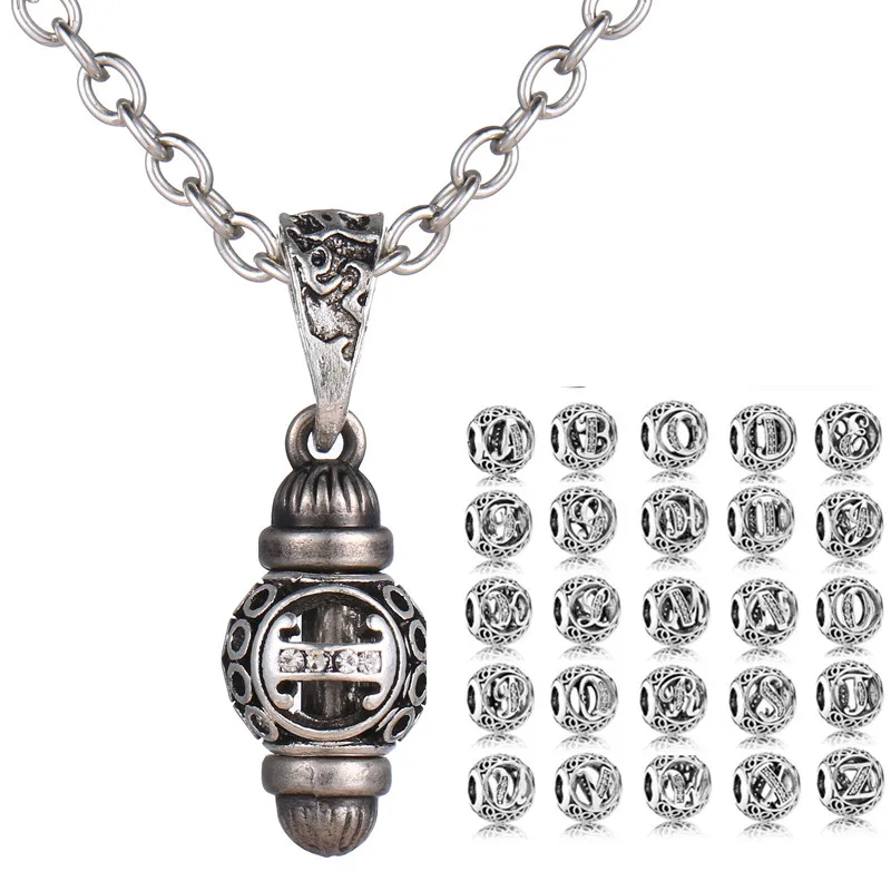 Pandora Charms Letter Pendant Necklaces 