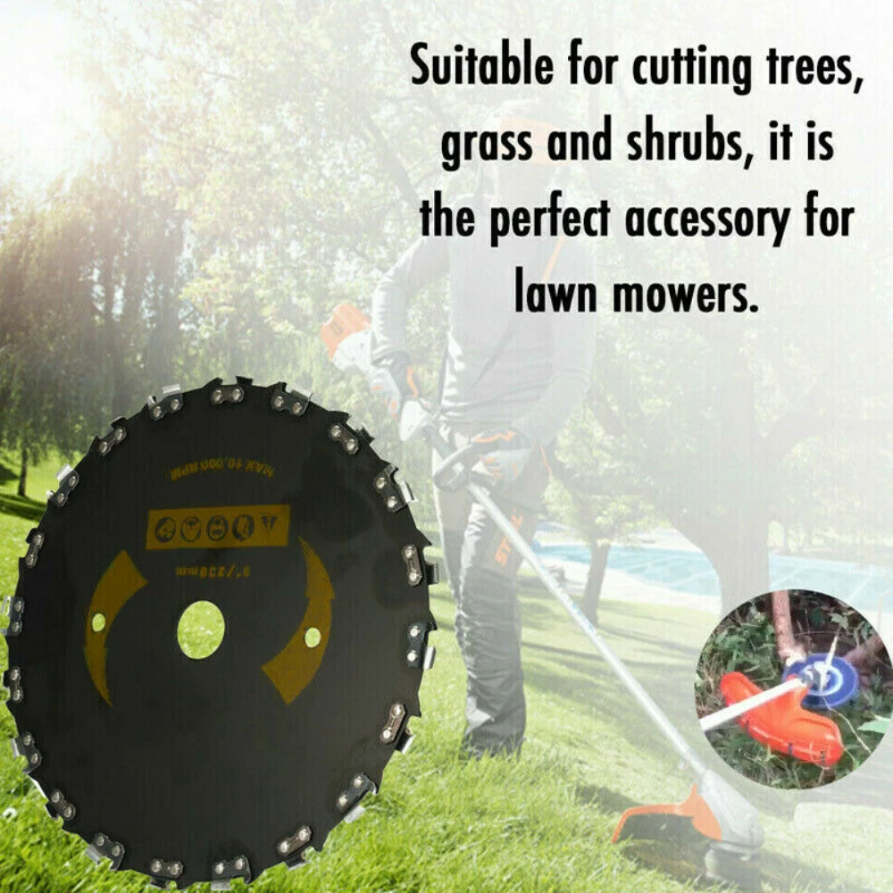 9 дюймов 20-зуб Heavy Duty кусторез лезвие 10000 об/мин триммер голова Lawnmover Запчасти резки деревья кустарник густой травы