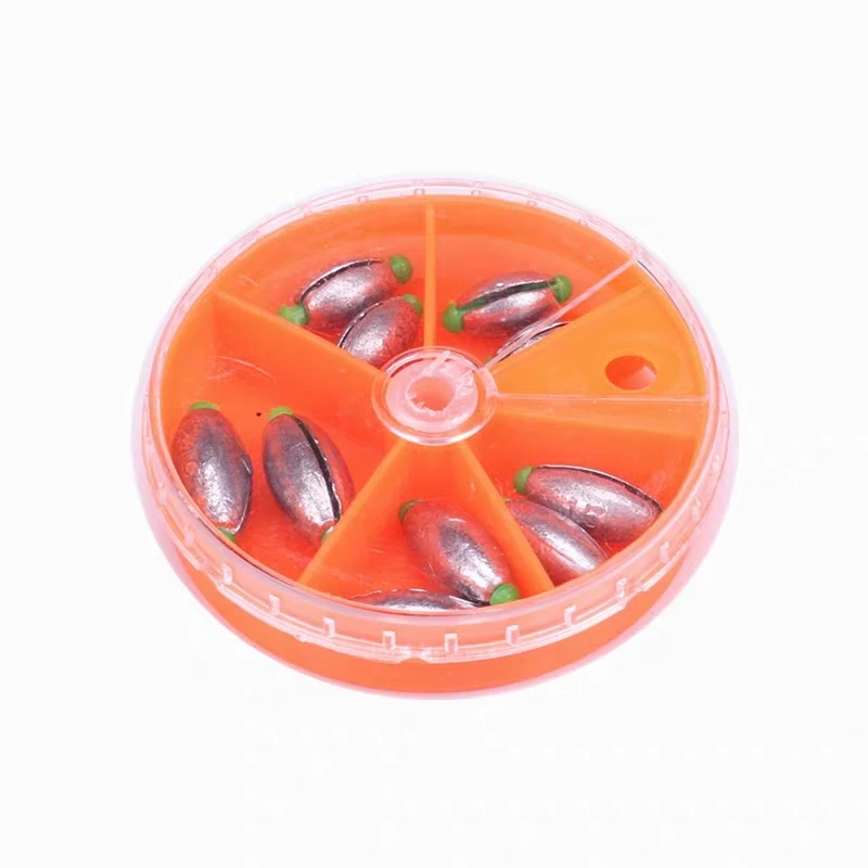 

12PCS Boxed Japanese Style Convenient Fishing Lead Plummets Convenient And Practical! Professional Fishing Tackle Tool