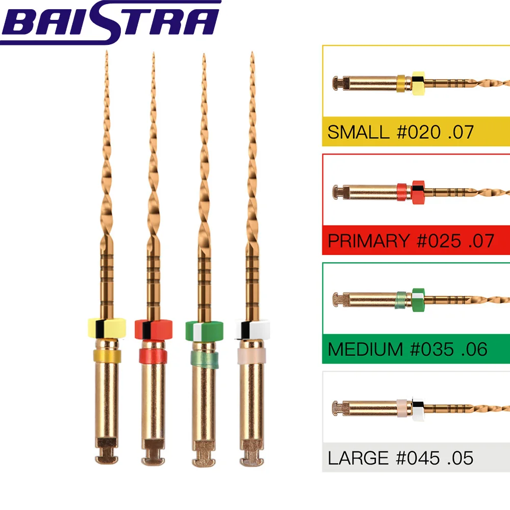 

Dental Reciprocating Endodontic Root Canal Niti Primary File Dental Endo Rotary Files wave one gold for Root Canal Preparation