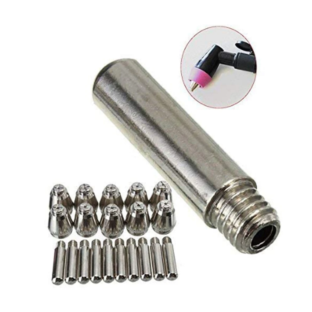 Gas Torch Welding Torch Plasma Cutter Electrodes Nozzles Welding Nozzle 90pcs Plasma Cutter 60A AG-60 AG60 Tip Electrode Consumable Accessories Kit of High Temperature Resistance