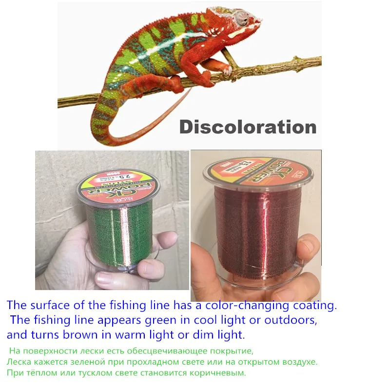 Fishing Line 500m Fluorocarbon Invisible Spoted Line Fly Fishing Line Bionic Monofilament Fish Speckle carp Nylon Thread Fishing