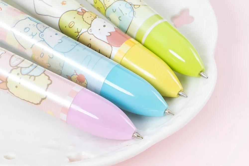 1X Милый Kawaii Samikko guurashi 6 цветов пресс шариковая ручка офисные школьные офисные поставки Ручка канцелярия для учеников подарок для детей