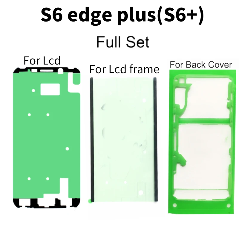Для samsung S9 plus/S9/S8 plus/S8/S7edeg/S7 передняя рамка ЖК-экран водонепроницаемый клейкий стикер Клейкая лента Задняя крышка батареи