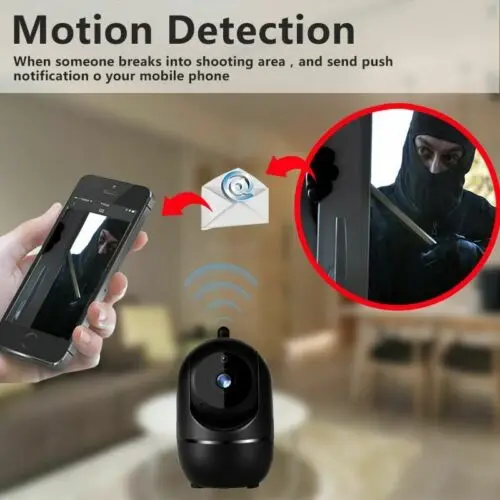 2022 new Surveillance WiFi Camera Black Smart 1080P HD Home Security camera Auto Tracking Network CCTV video Wireless  IP Camera wireless camera