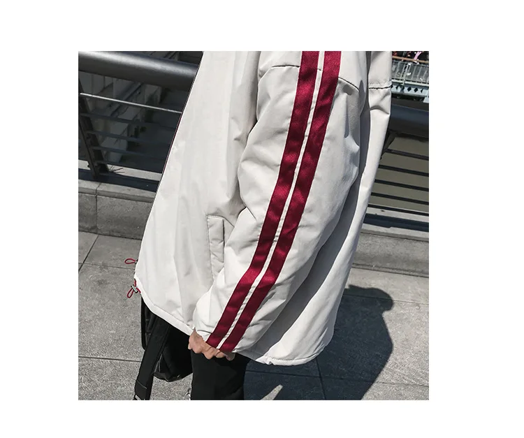 Winter New Style Men Printed Loose-Fit Stand Collar Long Sleeve Cotton-padded Clothes Japanese-style Teenager Thick Coat Me