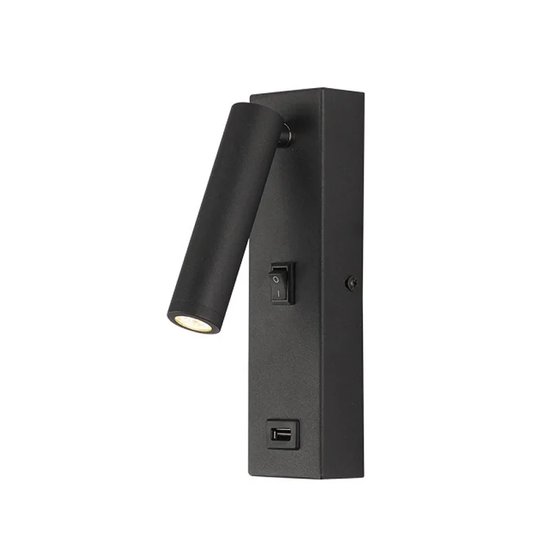 Современный светодиодный настенный светильник прикроватный USB зарядное