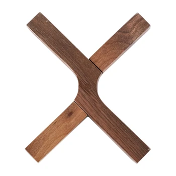 

Creative Wooden Heat Insulation Pad Mat Foldable Pot Holder Coffee Tea Cup Bowl Disc Placemat Teapot Pan Coasters Home Decor