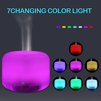 

NEW O2389YK 110V 500ML RGB Aroma Diffuser with Black Controller US Plug