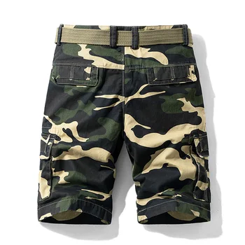 

2020 Men's 100%Cotton Casual Breathable Simple Summer Outdoor Streetwear Wholesale Cargo Shorts