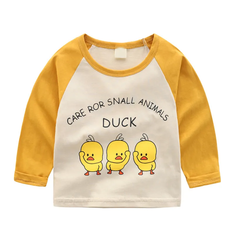 Новая стильная детская футболка из чистого хлопка с длинными рукавами и вырезом лодочкой в Корейском стиле на весну и осень блузка универсальная рубашка Ch