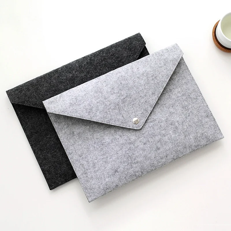 

Travel Envelope Potable Data Bag A4 Felt File Cover Bag Data Bag Document Bag Business Briefcase Tablet Computer Container Bag