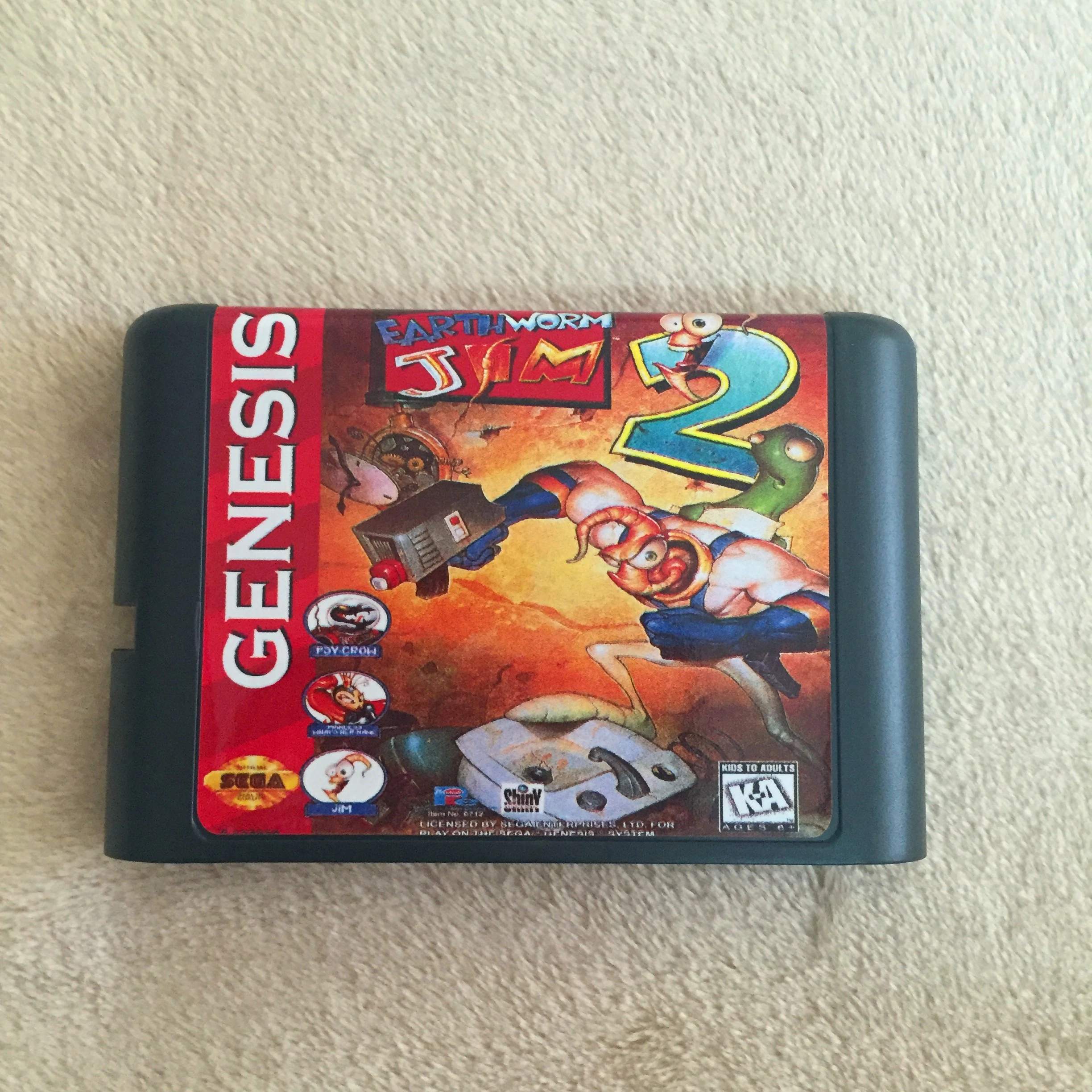 

Earth Worm Jim 2 16 bit MD Game Card For Sega Mega Drive For Genesis