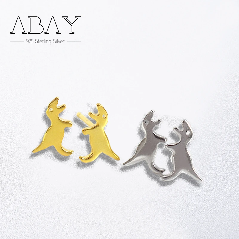 

925 Sterling Silver Pin Minimalist Dinosaur Design Trend, Versatile Personalized Earrings, Anti Allergy, Suitable for Party Wear