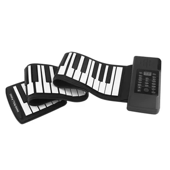 

Electronic Organ Digital Keyboard Piano Built-in Speaker 61 Keys 128 Tones Electronic Piano Waterproof Rechargeable Musical Inst