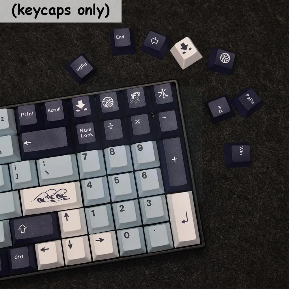 136 Keys GMK Mizu Keycaps PBT Sublimation KeyCap For MX Switch