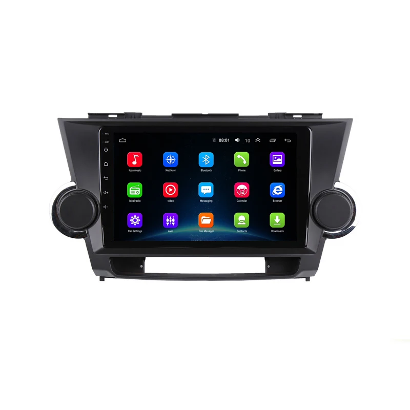 Excellent 10.1" 2G RAM 32G ROM Android Car DVD Video Player GPS For Toyota Highlander 2009 2010 2011 2012 2013 audio car radio stereo 3
