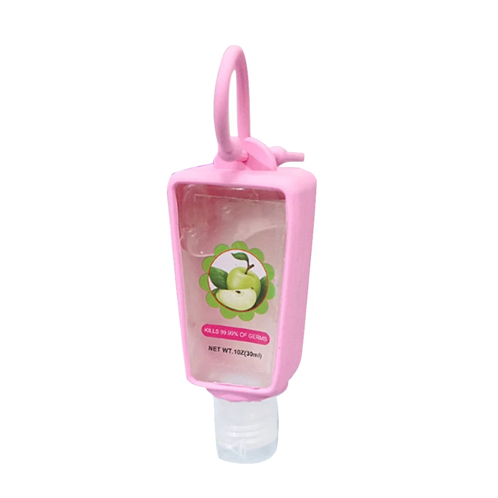 3Pcs Silicone Hanging Protective Case Bottle Holder for 30ml Hand Sanitizer