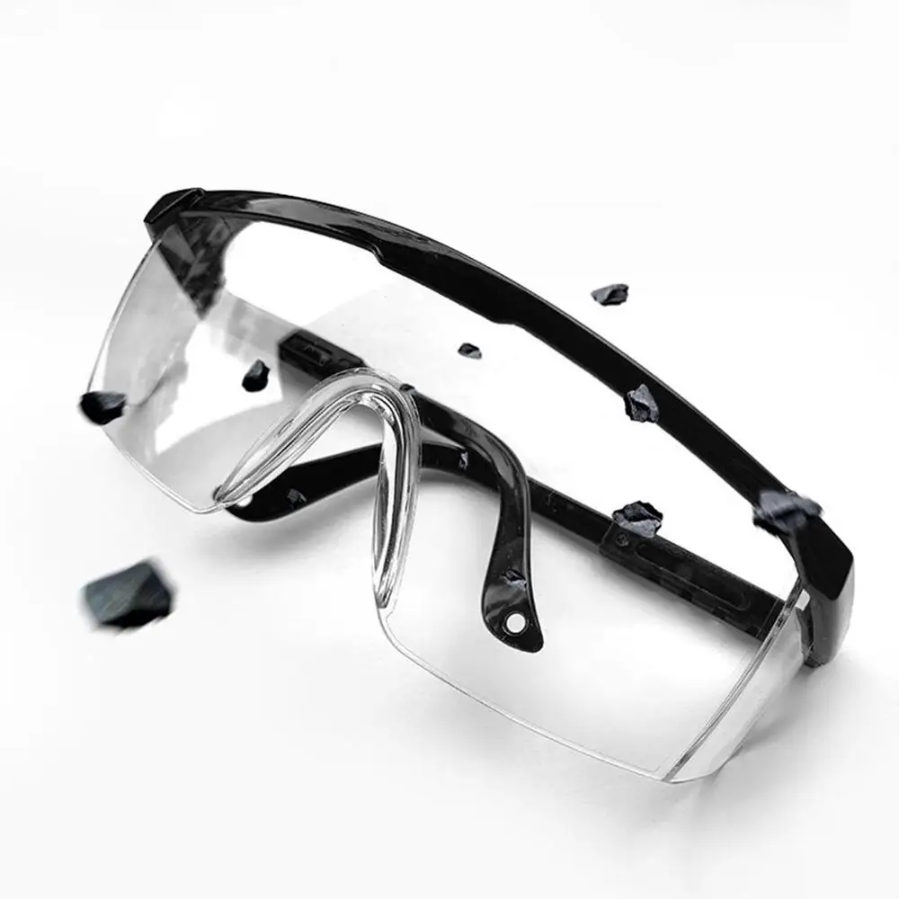 

Anti-Spitting Splash Goggles Anti-Liquid Protective Glasses Transparent Reinforced Sheet Splash Protection Glasses Black