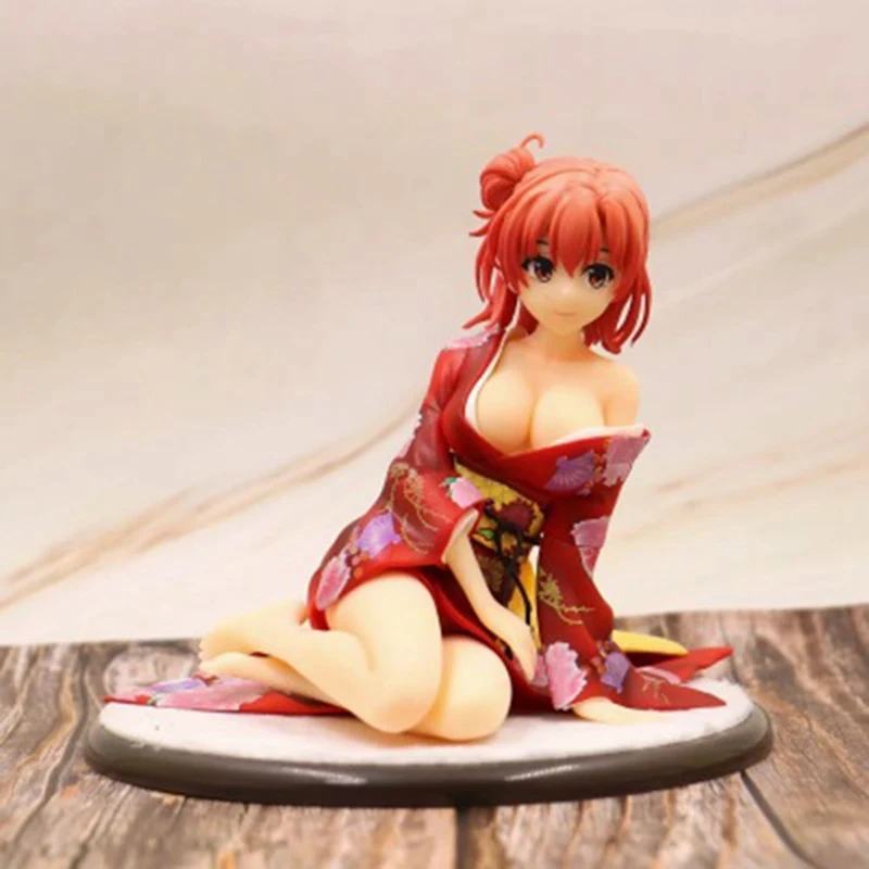 

Kimono Bathing Suit Kneeling PVC Action Figure Anime My Youth Love Story Sexy Girl Anime Figure Model Doll Toys