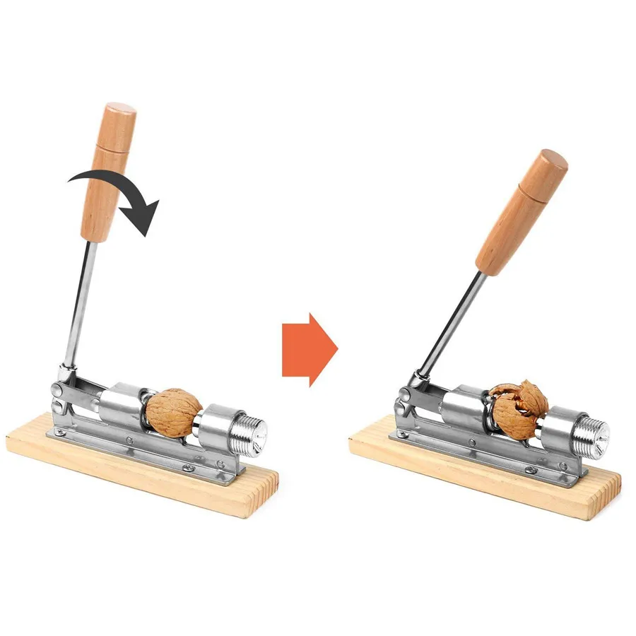 Новинка, 1 шт., портативная гайка, аксессуары, механический Шеллер, быстрый нож для ореха, орех из нержавеющей стали, Щелкунчик, орех, зажим, орех, крекер, инструмент