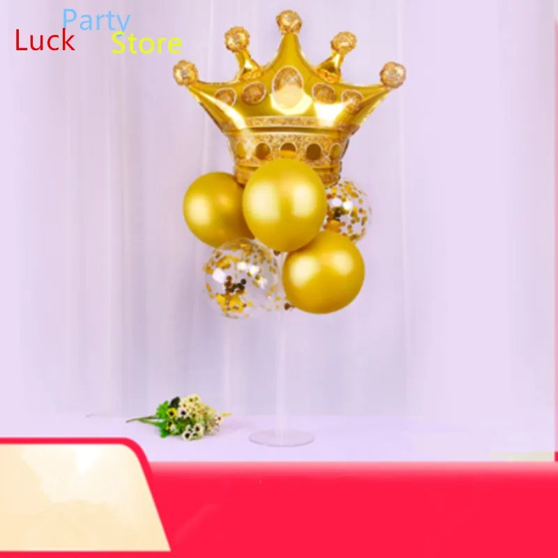 100 Birthday Party Balloons Stand Balloon Holder Column Plastic Balloon Stick Birthday Party Decorations Kids Adult Wedding Baloon