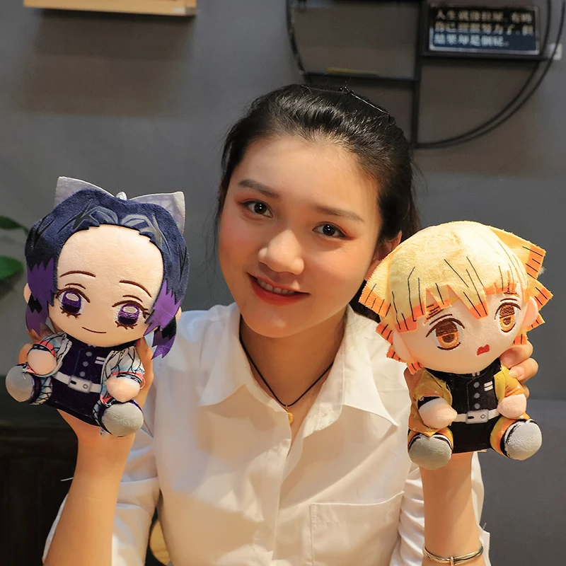 Cartoon Demon Slayer Plush Toys Kamado Tanjirou Agatsuma Zenitsu Kamado Nezuko Stuffed Dolls Just6F