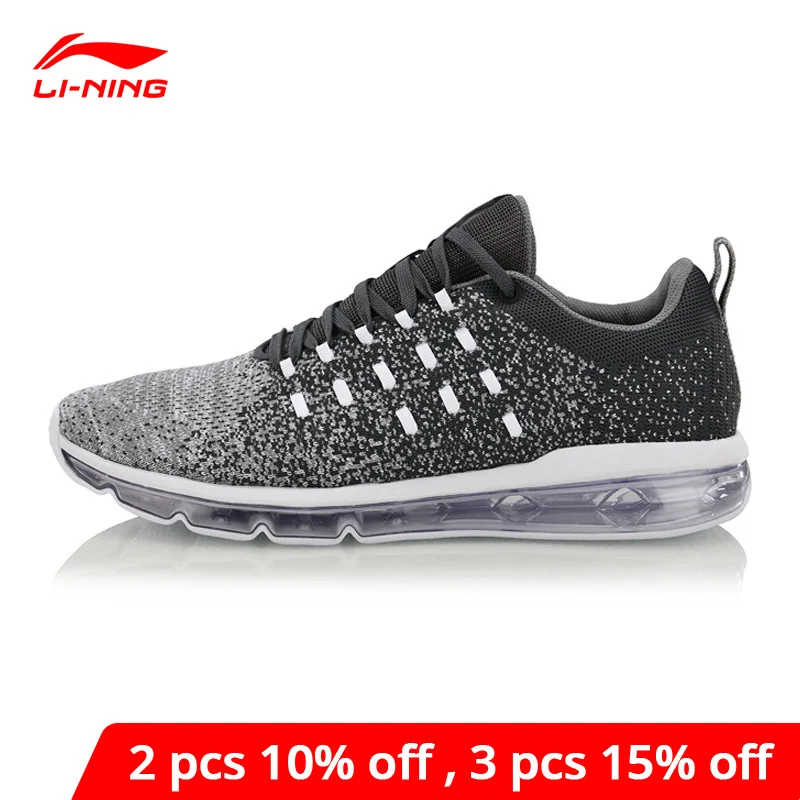 Li Ning Мужская обувь Bubble Max для образа жизни амортизирующая моно нить дышащая